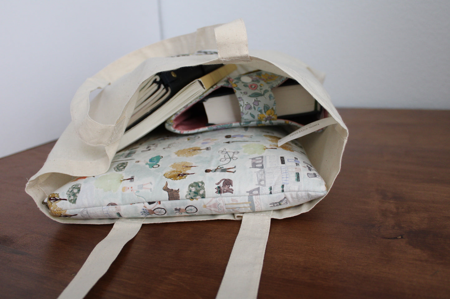 Book Lover Embroidered Tote